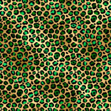 Emerald and Gold Safari Leggings
