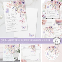 A Lifetime Of Butterflies Wildflower Bridal Shower