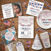 Four Ever Free! 4th Of July 4th Birthday Party