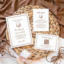Floral Horseshoe | Minimalist Chic Western Wedding
