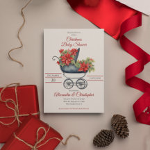 Christmas Carriage Baby Shower Collection