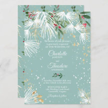 WHITE PINE HOLLY BERRY and GOLD 