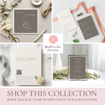 Elegant Traditional Wedding Taupe Minimal