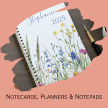 Floral Cards, Notebooks & Planners