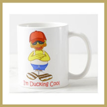 Ducking Mug, Coasters and Drinking
