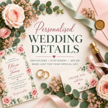 Personalised Wedding Details