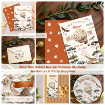 Wild Safari Hot Air Balloon Birthday Party