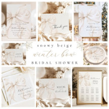 Snowy Bow Bridal Shower - Winter Edition