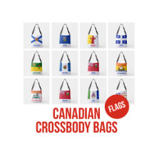 Canadian Flags Crossbody Bags