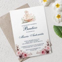 Bautizo Spanish Invitation 