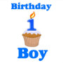 1 Year Old Birthday Boy Card | Zazzle