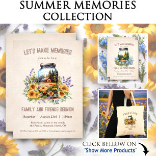 Family Reunion Forest Cabin Invitation