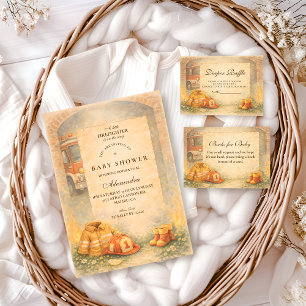 Cute Little Firefighter Baby Shower Invitation