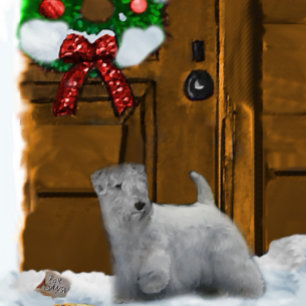 Sealyham Terrier Christmas Gifts Holiday Card