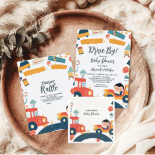 Serviette En Papier Voitures de divertissement Baby shower garçon