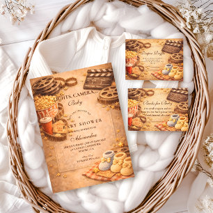 Cozy Movie Night Baby Shower Invitation
