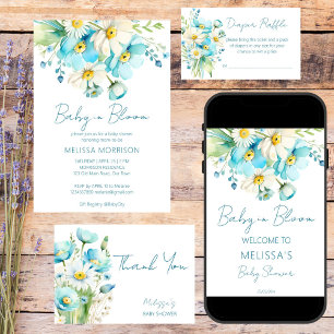 Baby in bloom spring summer baby shower favours favor box