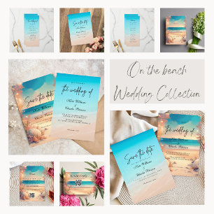 On the beach Wedding Program 
