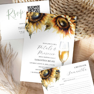 Sunflower Petals & Prosecco Bridal Shower QR code
