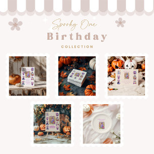 Iridescent Coquette Spooky ONE Halloween Invitation