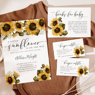 Little Sunflower Baby Shower Invitation