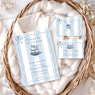Tea With The Mom To Be Baby Shower  Registry Enclosure Card