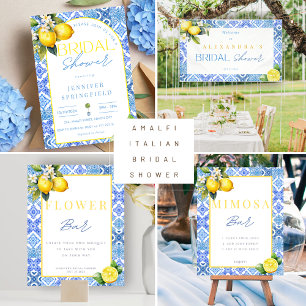 Mediterranean Italian Lemon Bridal Shower Banner