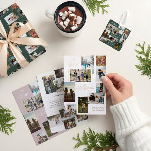 Year in Moments 11 Family Photo Collage & Captions Mug