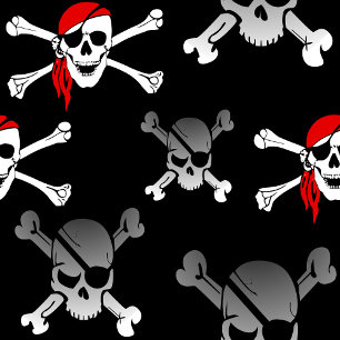 Papier Cadeau Pirate Ship Skuls Wrapper Papier