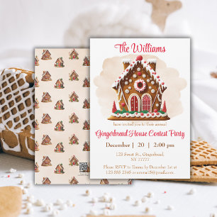 Gingerbread House Contest Party Thank You  Classic Round Sticker