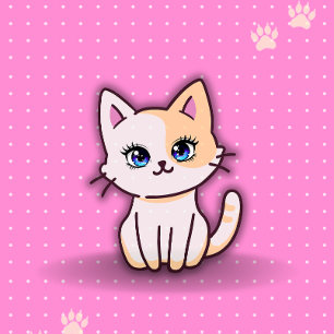 Post-it® Joli Chat Rose Personnalisé Nom