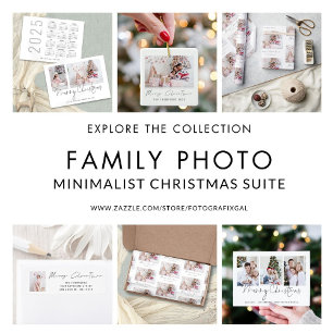 Modern Family 3 Photos Script Merry Christmas Card