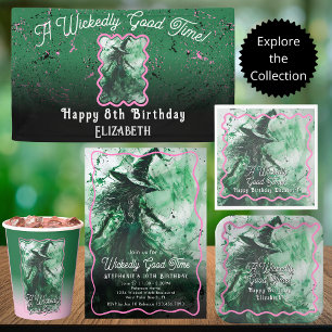 Wickedly Good Time Personalized Happy Birthday Napkin
