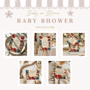 Wildflower Meadow Baby Shower Invitation