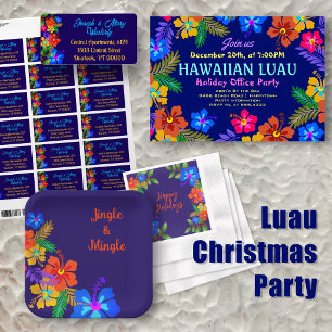 Hawaiian Luau Holiday Office Party Napkin