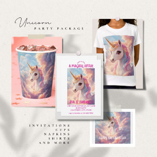 Magical Unicorn Birthday Napkins