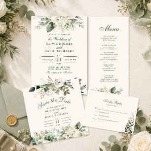 Carte de sauvegarde de date de mariage Fleur sauva