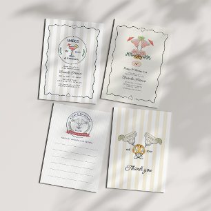 Preppy Margs & Matrimony Bridal Shower Invitation