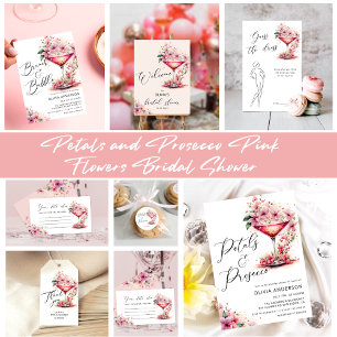  Pink Floral Guess How Many Kisses Bridal Shower Poster