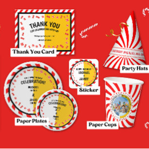 Sweet Candy Theme Double Birthday Celebration Square Sticker