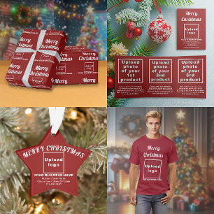 Red   Christmas   Business Trifold Card