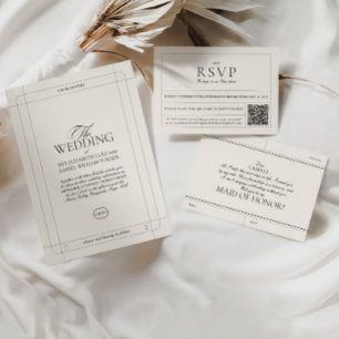 Elegant Vintage Maid of Honour Proposal Card