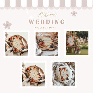Moody Fall Floral Wedding Vintage Style Save The Date