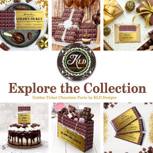 Personalized Golden Ticket Party Invitation
