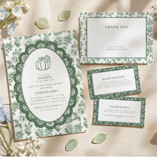 Faire-Part de Naissance Petite Citrouille Verte