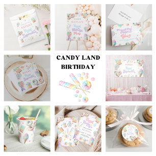 Sticker Rond Pastel Candyland Sweet Celebration Anniversaire