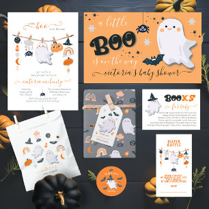 Little Boo Halloween Baby Shower Banner