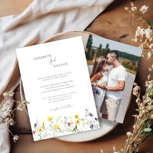 Spring Summer Pastel Wedding attire Enclosure Card