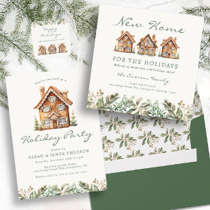 Gingerbread Holiday Party Invitation