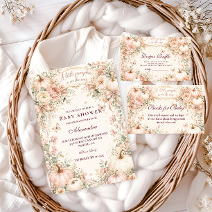 Serviette En Papier Baby Shower Citrouille Rose